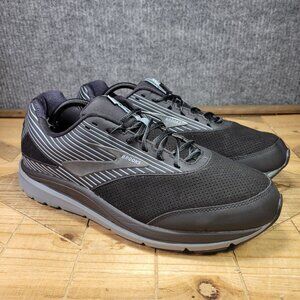 Brooks Addiction Walker Men 12 EE WIDE Comfort Walking Shoes Black 1103192E083